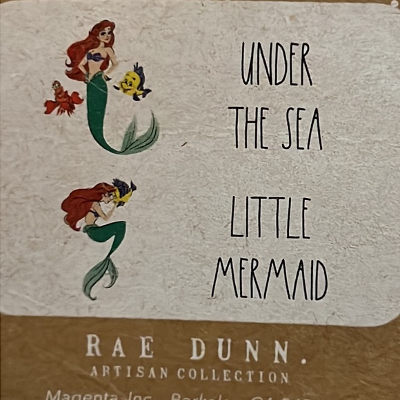 Rae Dunn NWT Disney Princess Ramekins & Shell Coasters - Picture 8 of 10